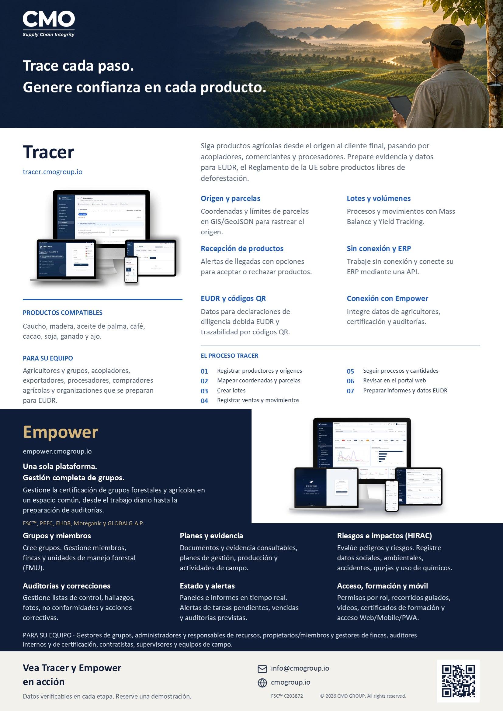 Español brochure back