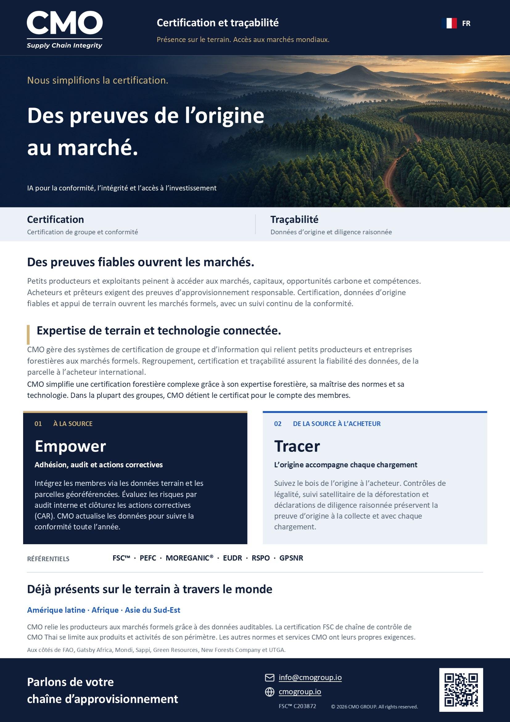 Français brochure front