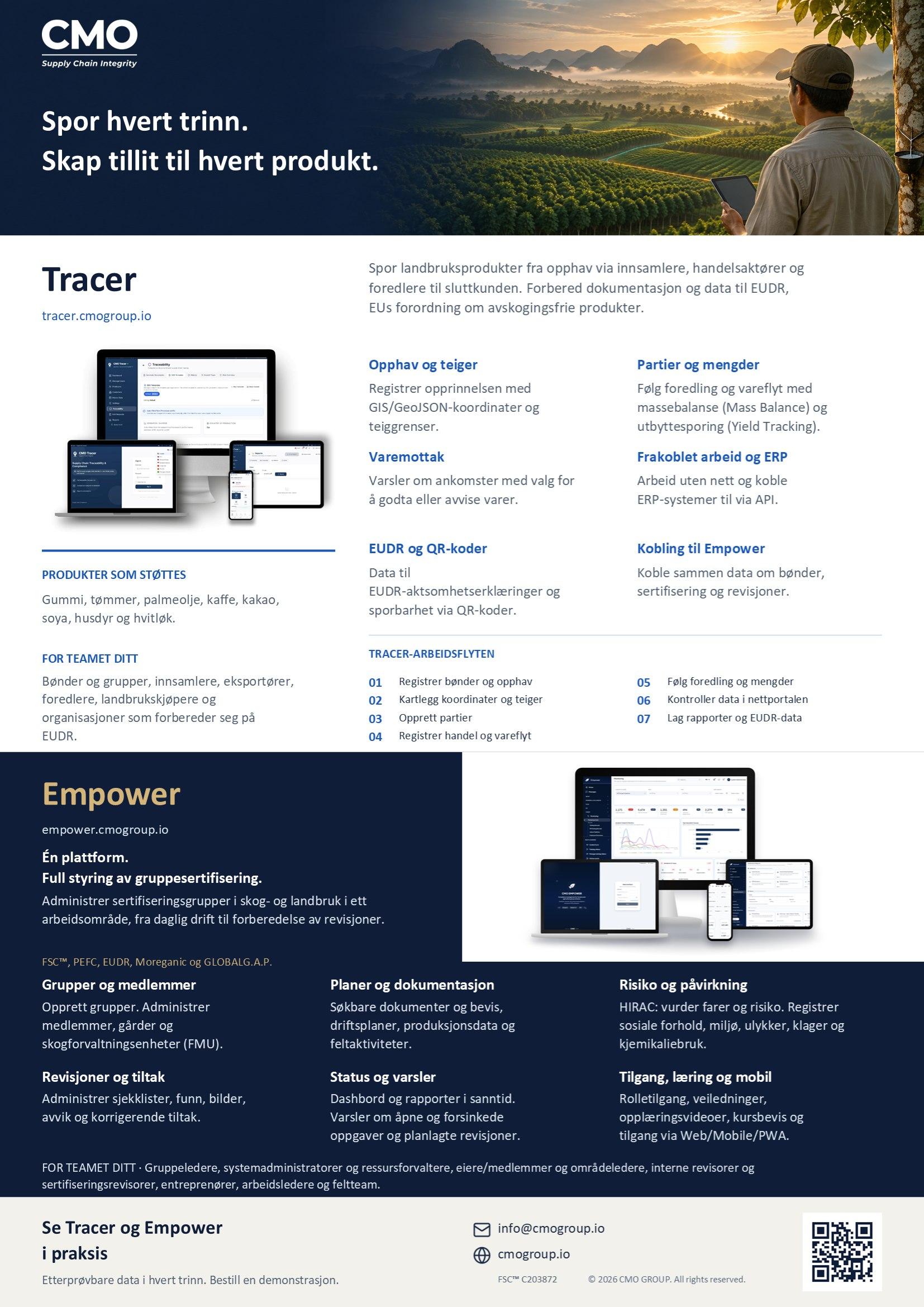 Norsk brochure back
