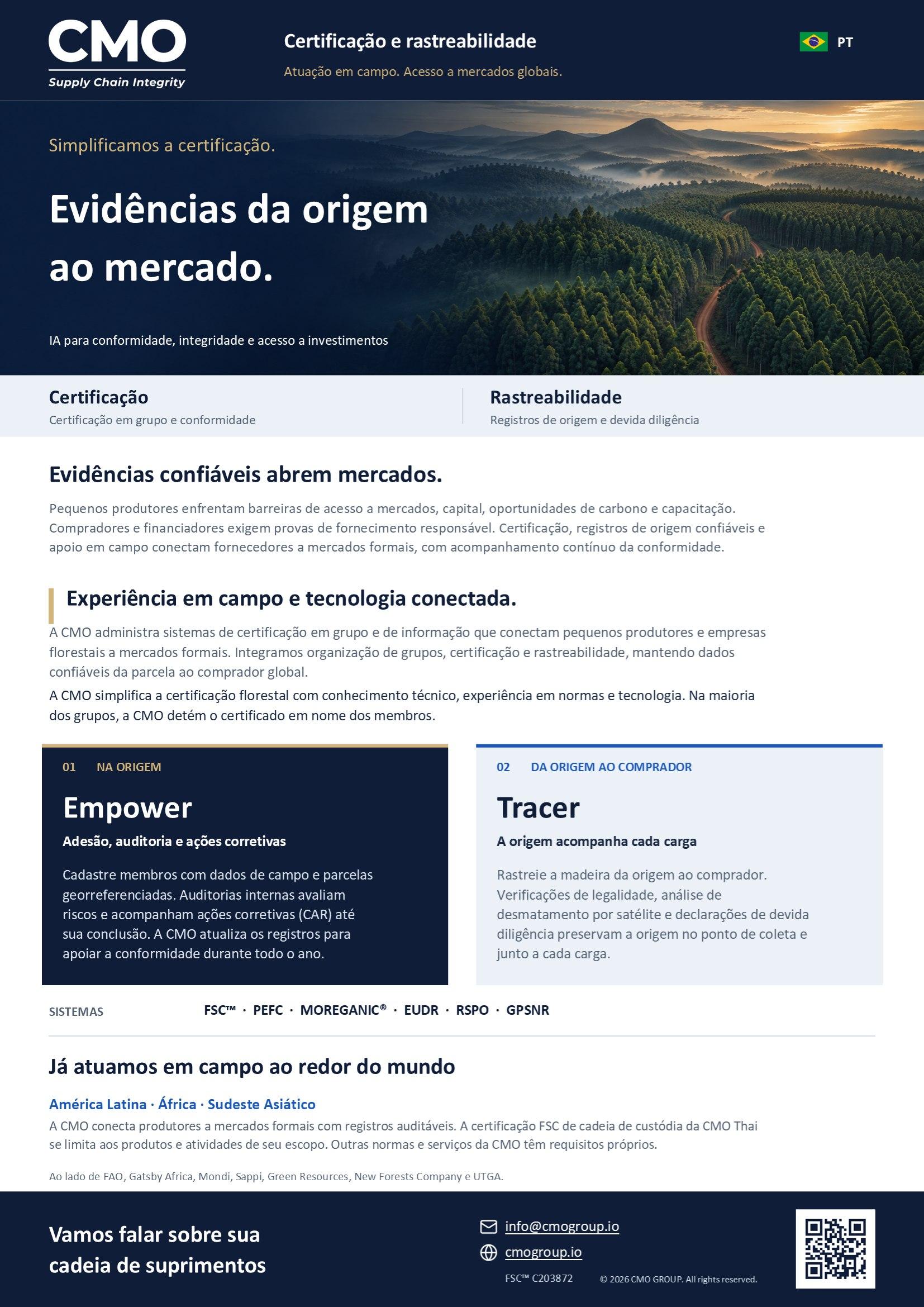 Português brochure front